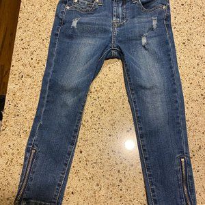 7 for All Mankind - Ankle Skinny Jeans w/Zippers